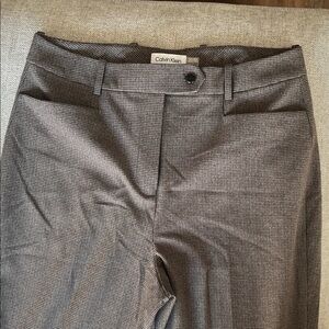 Calvin Klein Checkered Gray Trousers